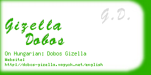 gizella dobos business card